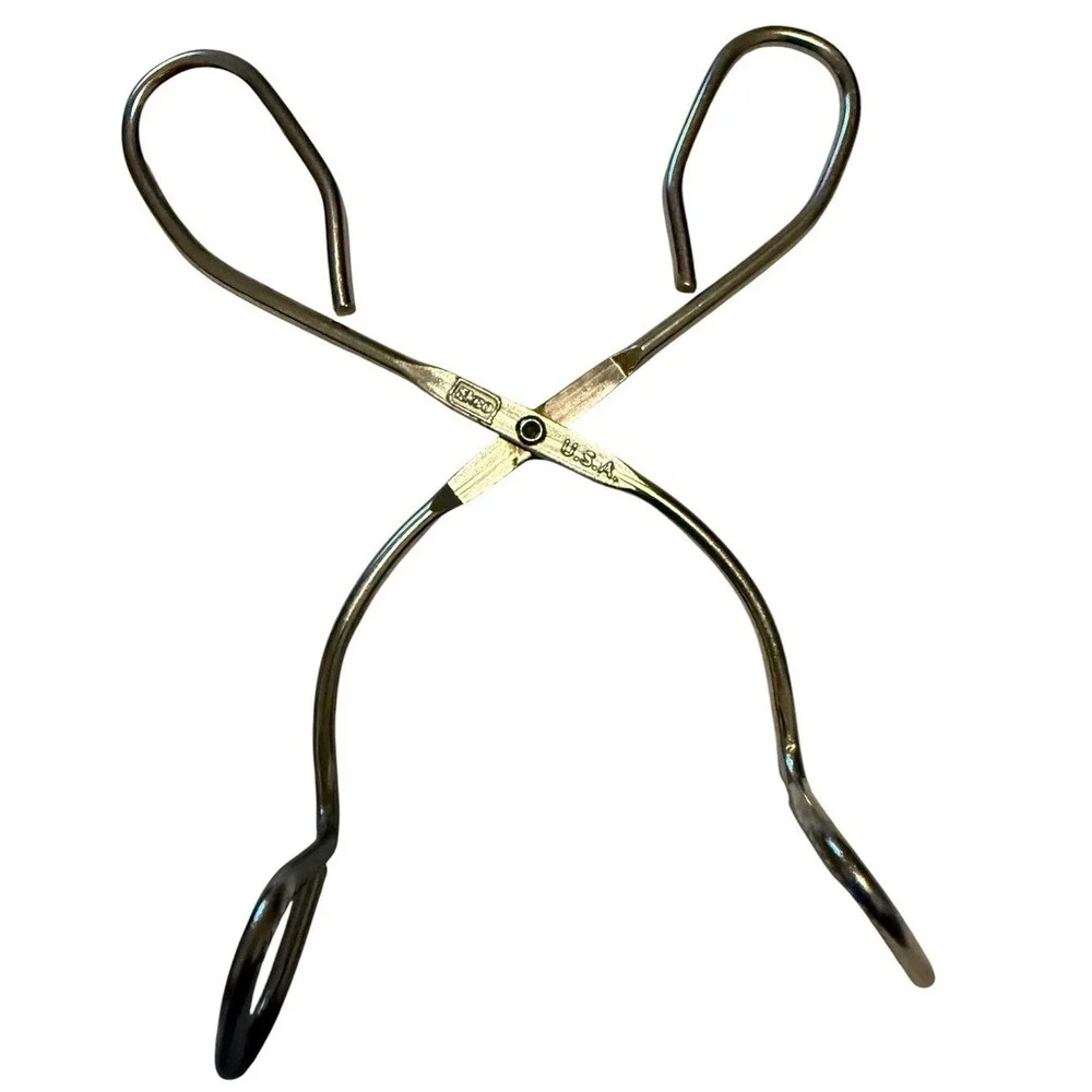 ECKO USA Kitchen Tongs Stainless Steel Cooking Grab Flip Utensil Vintage 8